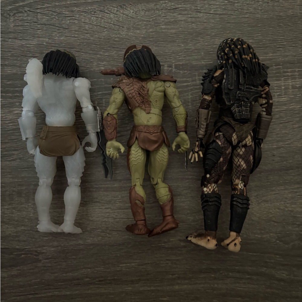 Set of Three Predator Action Figures